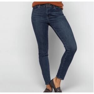 Pistola Arielle Revolve Mid Rise Dark Wash Stretchy Skinny Jeans, size 27